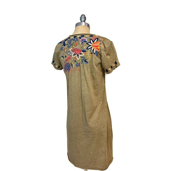 Johnny Was Tiwa Embroidered Draped Tunic Dress XS - Picture 4 of 6